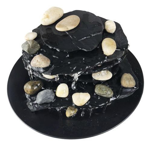 Fonte De Água Cascata Relaxante Decorativa Iluminada 110v