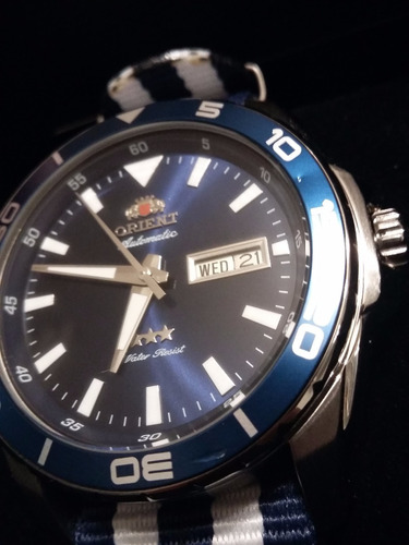 Relógio Orient Diver 100m - Pulseira Nato Original 469ss064