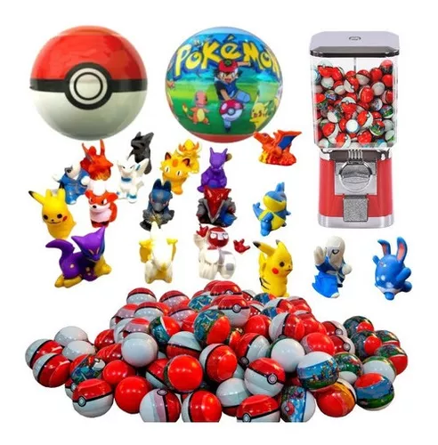 Kit 50 Pokebolas C/1 Pokemon Aleatório Em Cada Brinde Vendin