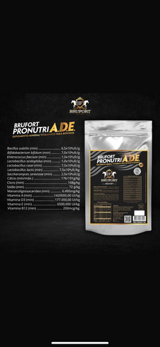 Brufort Equinos Probiótico Vitaminas Minerais Massa Muscular