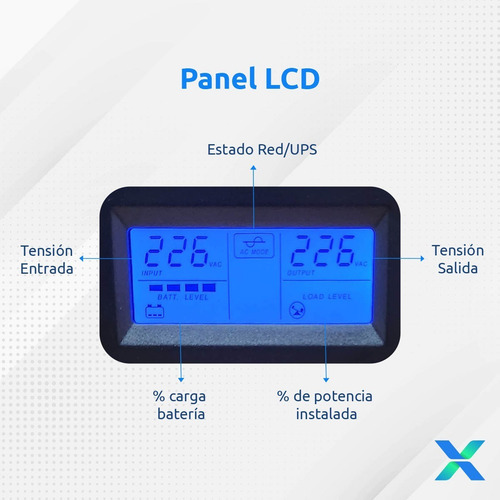 Imagen 2 de 8 de Ups Estabilizador Kaise 800va Display Lcd 4 Salidas Modem