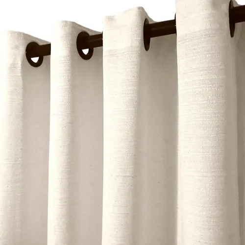 Cortina De Linho Cru Rustico 6 Metros​  Esticada X 250 Altura