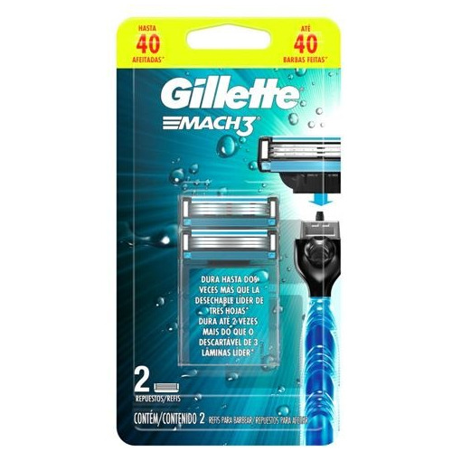 Pack Cartuchos Para Máquina Afeitar Gillette Mach3 Aqua Grip