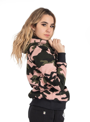 Imagen 5 de 9 de Canguro Hoodie Oversize Hombre Mujer Camuflado Aesthetic A24