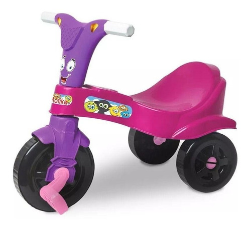 Motoca Infantil Menina Triciclo Tonquinha 