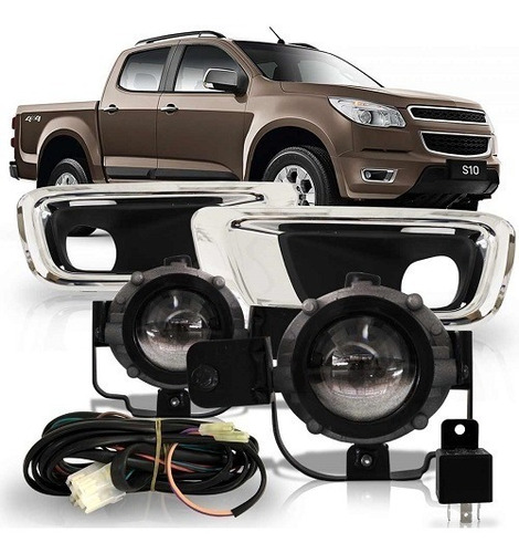 Kit Farol De Milha Auxiliar Chevrolet S10 2012 2013 14 15 16