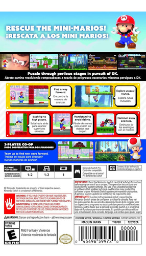 Nintendo Switch Juego Físico Mario Vs Donkey Kong