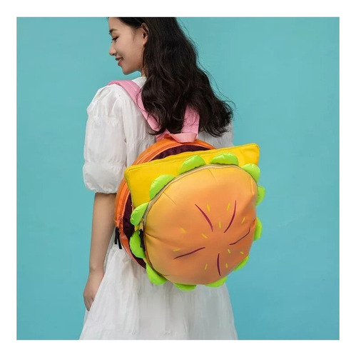 Y Mochila Mochila Dibujos Animados Hamburguesa Con Queso