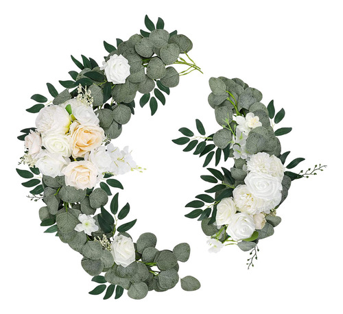 2 Piezas De Carteles De De Flores De Rosas De Arco De Boda