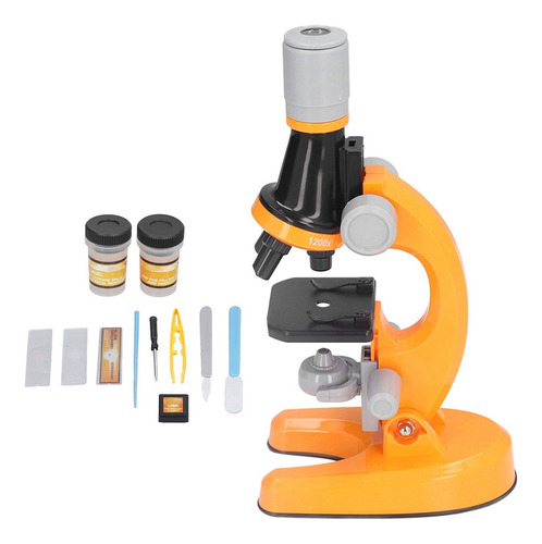 Microscopio Para Niños Kit Para Niños Led 1200x Diapositivas