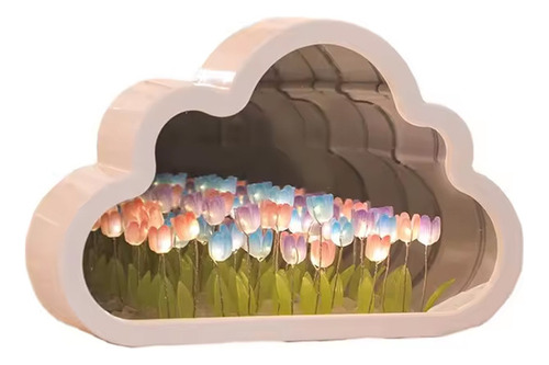 Regalo De Niña Tulipán Luz De Noche Decorativa Espejo