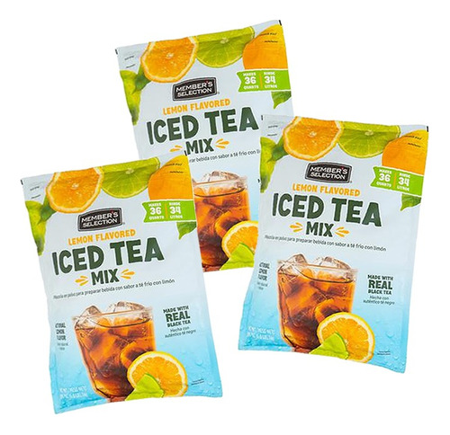3 Refresco Ice Tea Mix Limonada En Polvo X 3k