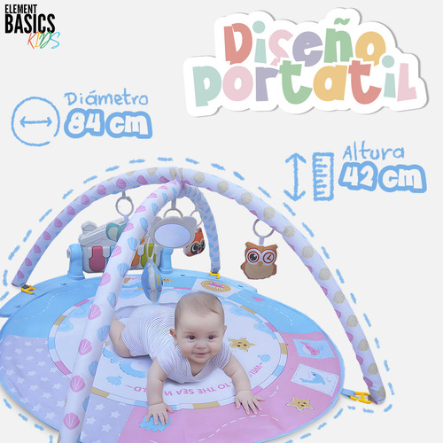 Gimnasio Juguetes Didáctico Con Luces Para Bebes Niños