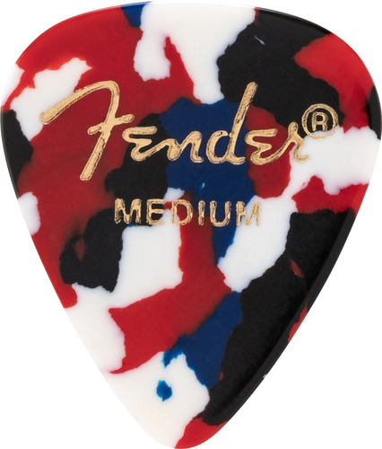 Uñetas Fender 351 Celuloide Confetti 12 Pack - Genuinas