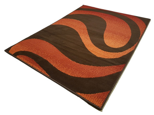 Imagen 1 de 9 de Carpeta Alfombra Shiraz Marron Naranja 120 X 170 Cm Soul