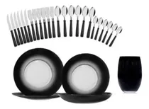 Comprar Set 18 Vajilla Antillas Rigolleau Vasos Cubiertos Tramontina