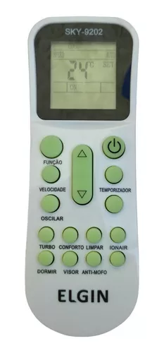 Controle p/ Ar Condicionado Elgin Split Heqi24b2ia Hwfi09b2ia