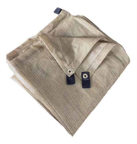 Malla Sombra 90% Beige 4x4 Bastilla Y Jareta