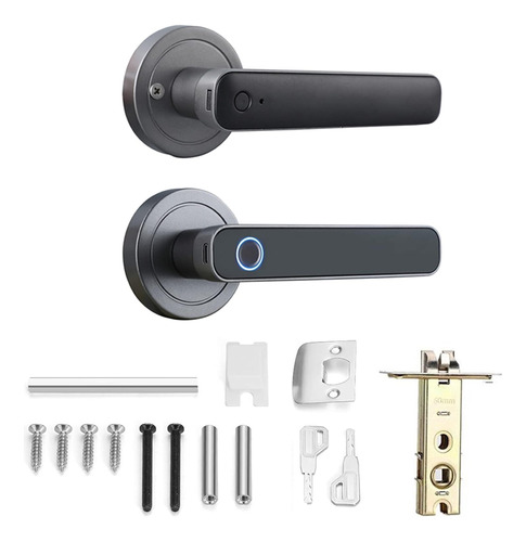 Fingerprint Door Lock 2 Ways Key Unlock For Houses And