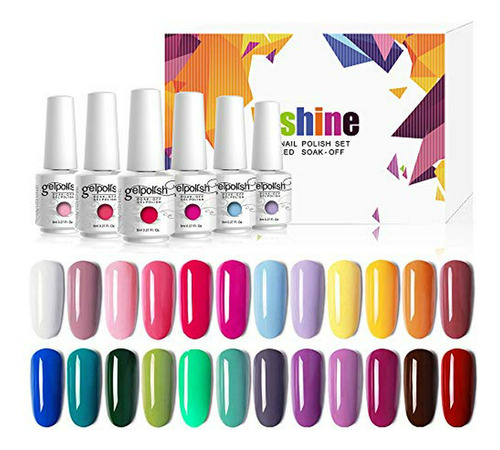 Esmalte De Uñas - Vishine Gel Nail Polish 24 Colors Set Soak