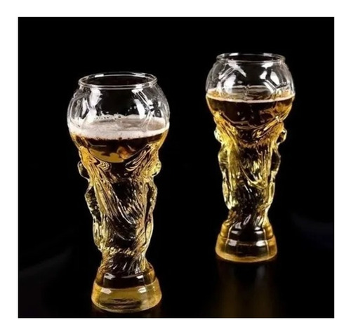 Imagen 3 de 3 de Vaso Vidrio Copa Del Mundo Fifa Qatar 450 Ml