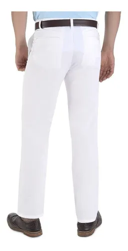 Pantalon blanco para hombre hotsell