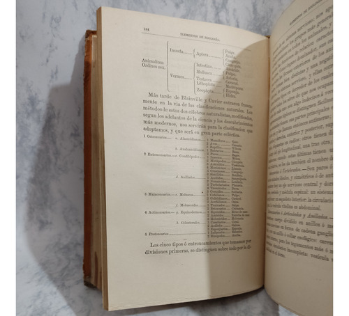 Libro Elementos De Zoología, Alberto Dugés. Año 1884 México (Usado)