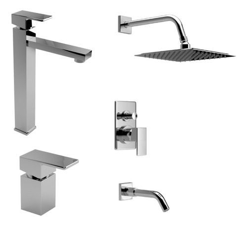 Griferías Estalgrif Quartier Lavat Alto, Bidet, Bañera Cr