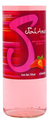 Pack De 12 Licor Salutzo Fragolissima Fresa 750 Ml