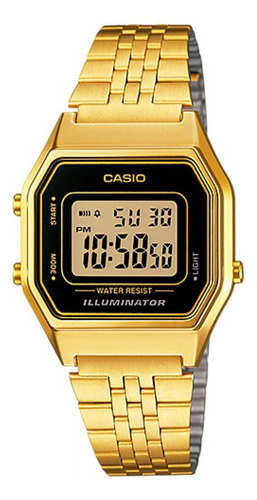 Reloj Para Unisex Casio La-680wga-1 Dorado