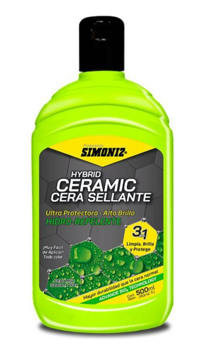 Simoniz Ceramic Hibrido 500 Ml Todo Color 3 En 1