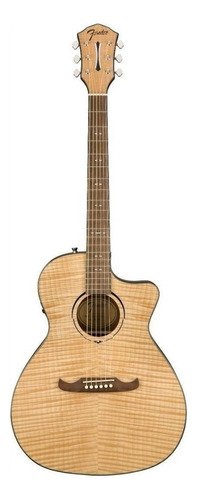 Guitarra acústica Fender Alternative FA-345CE 0971343021 para diestros natural walnut brillante