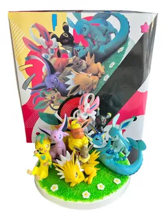 Set Evee Evoluciones Figura Coleccionable Anime Pokemon Nuev