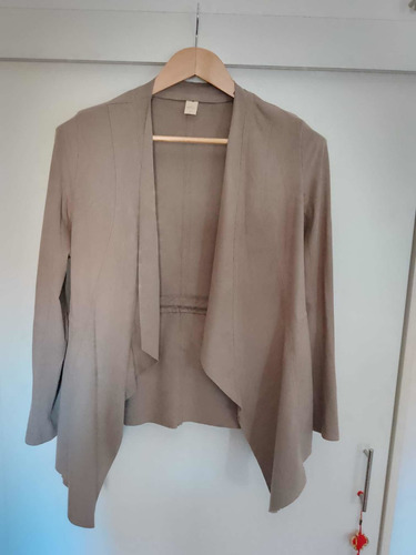 Chaqueta En Suede Con Cintura Ajustable Talle Pp/xs Renner