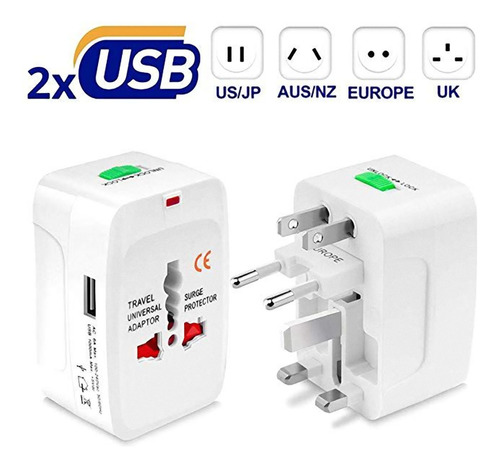 Adaptador Protector Ac Internacional Au, Ee. Uu., Uk Ue