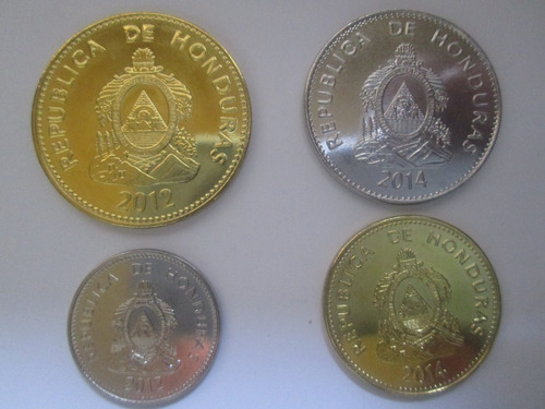 Set De Colección,  Cuatro Monedas De Honduras ( L 30
