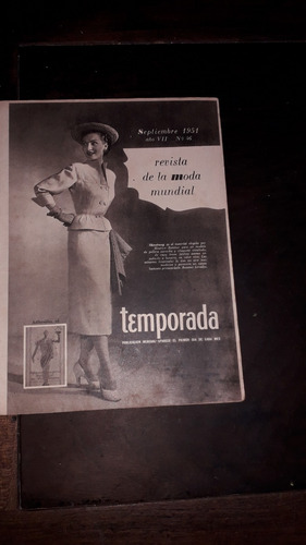 Revista Antigua Temporada Nº 46 Septiembre 1951 Moda (Usado)