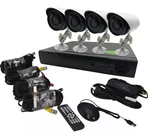 Kit de 4 Cámaras de Vigilancia Más DVR 1080p Full HD – ActualPro