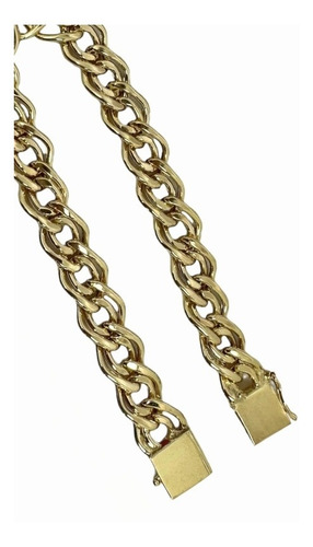 Pulseira Romana Grossa Ouro 18k 750 22 Cm 10 Mm