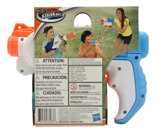 Nerf Super Soaker Piranha Pack 2 Pz Lanzador De Agua Hasbro Azul