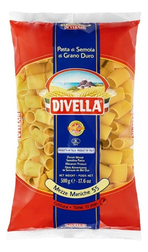 Fideos Divella Mezze Maniche 500g 100% Italiano