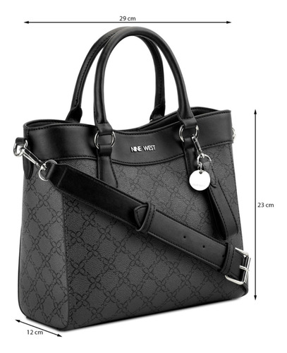 Bolsa Satchel Para Mujer Nine West Negro Nyc556906 Color Multicolor