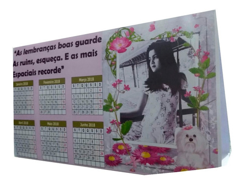 Imagem 10 de 10 de 1300calendário (n)personalizado Convite 15 Anos C/ Embalagem