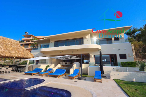 Cad Villa Emiliano. Con Terraza Con Alberca, Sala, Comedor, Bbq Y Vista A La Bahía De Acapulco