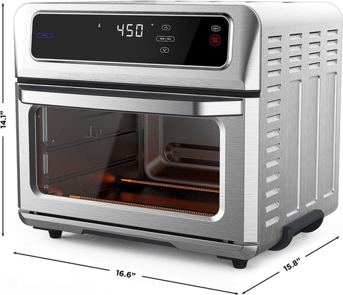 Horno De Mesa Eléctrico Chefman Rj50-ss-t 20l Stainless Steel 120v