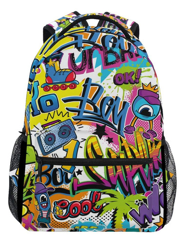 Mochila Para Ordenador O Portatil Diseño Graffiti