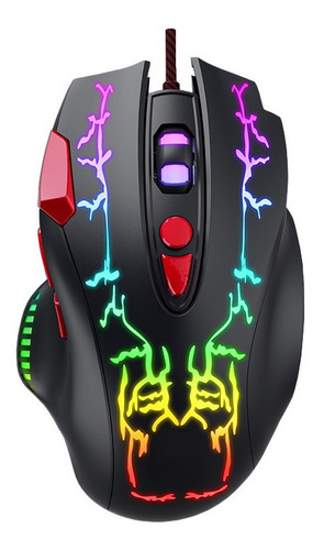 Mouse Gamer Madness 6400 Dpi Led Retroiluminado Usb Skyway 