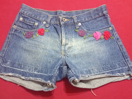 Short Jean Osh Kosh Con Flores