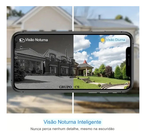 Campainha Vídeo Porteiro Sem Fio Ip65 Alexa Tuya Wifi
