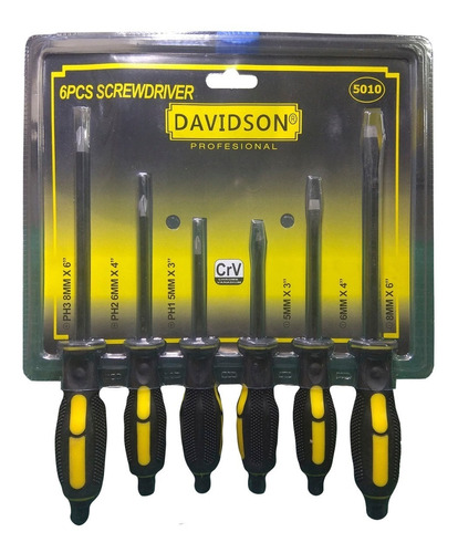 Destornilladores De Fuerza Con Tuerca 6 Pcs - Electroimporta